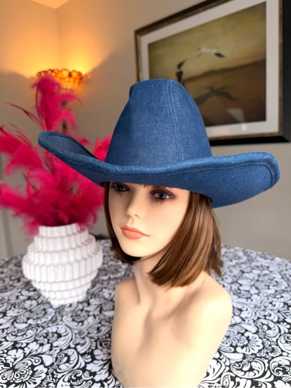 Canyon Trails Blue Denim Cowboy Cowgirl Western Hat